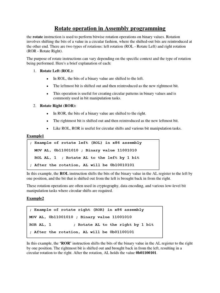Assembly Language | PDF | Bit | Assembly Language