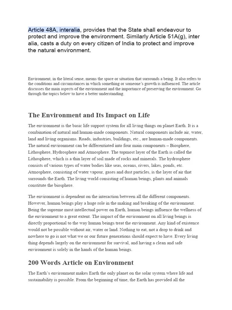 Environment | PDF | Natural Environment | Earth Sciences