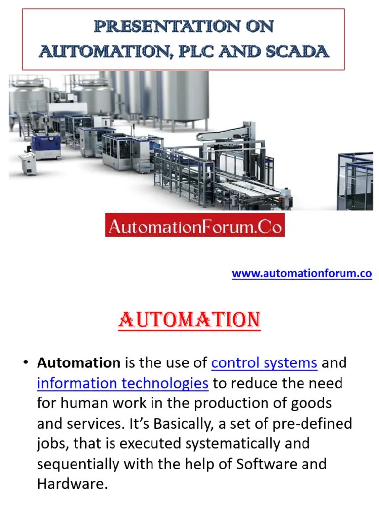 Automation PLC Scada | PDF | Automation | Programmable Logic Controller