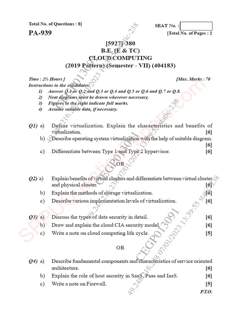 Be - Electronics And Telecommunication Engineering - Semester 7 - 2022 ...