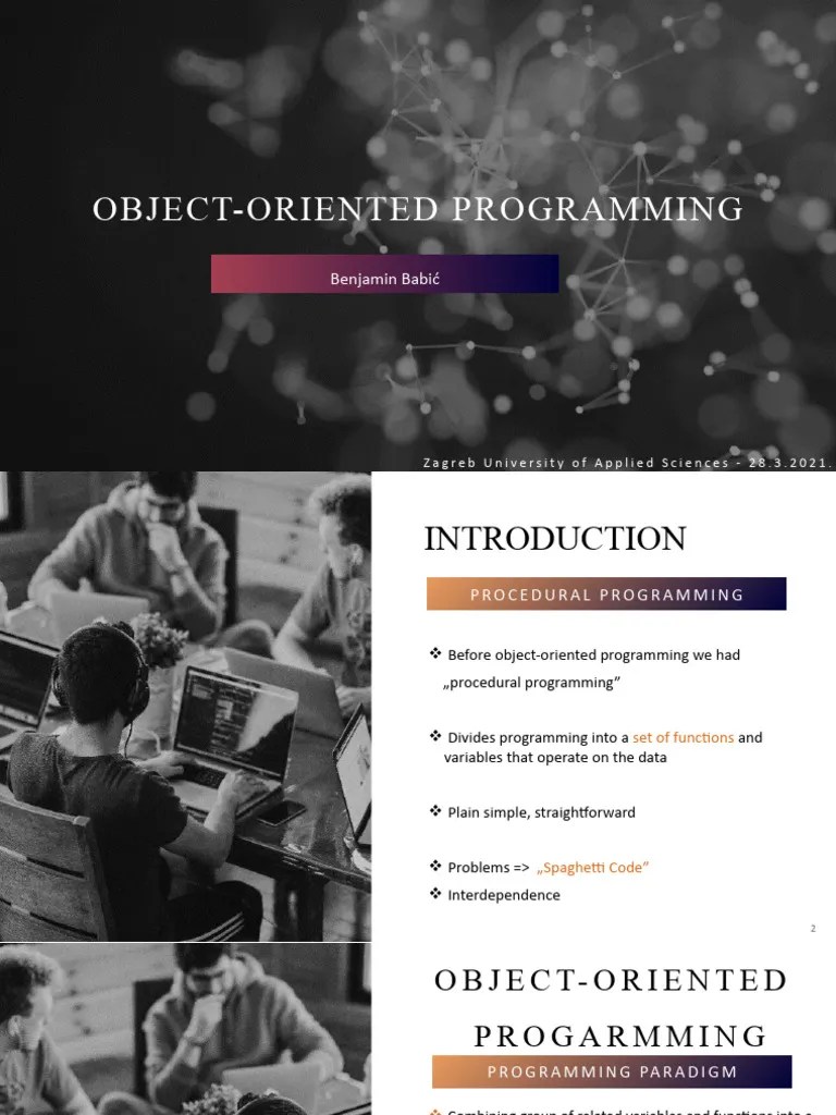 Object-Oriented Programming - PPT - Benjamin Babić | PDF | Class ...