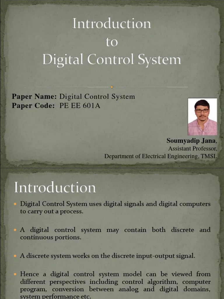 Digital Control Systems Overview | PDF | Analog To Digital Converter ...