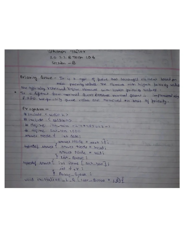 Priority Queue Assignment | PDF