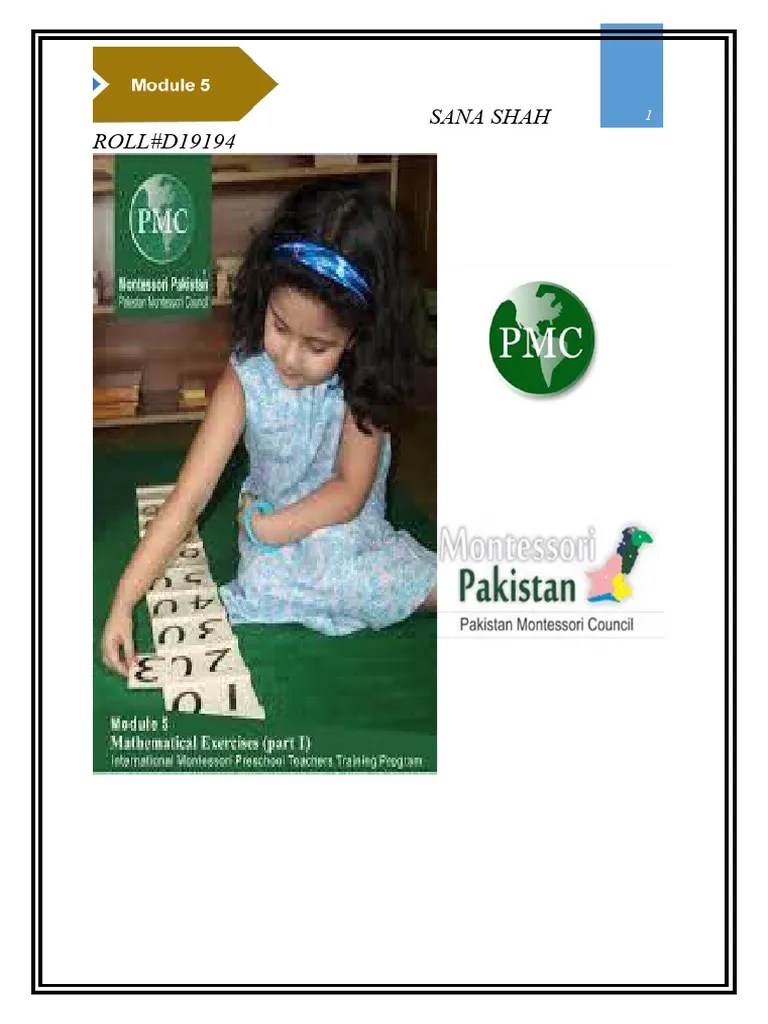 Module 5 Assignment | PDF | Montessori Education