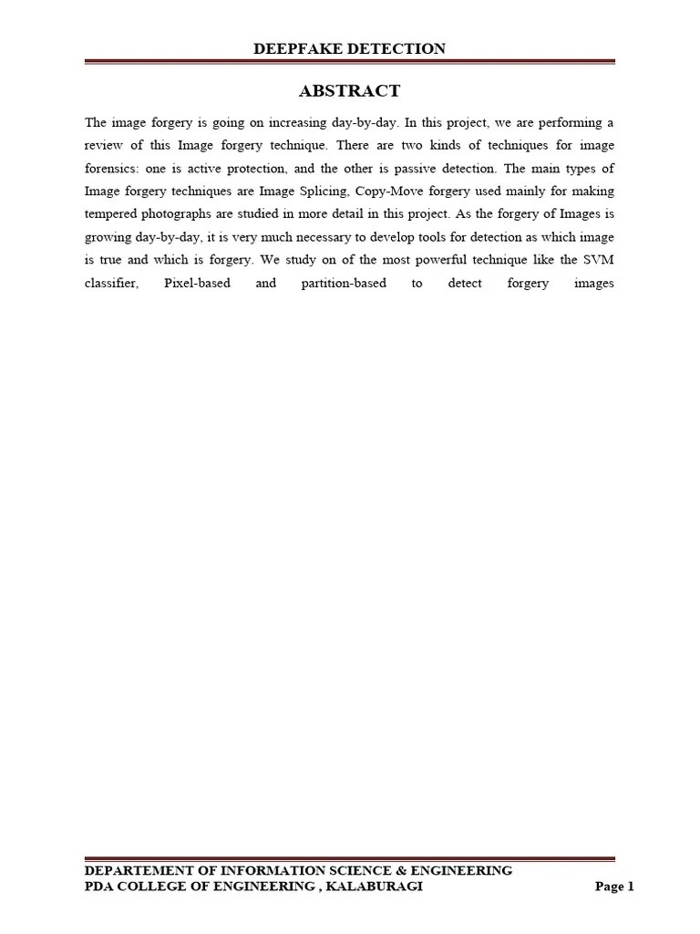 Deepfake Presentation | PDF | Support Vector Machine | Applied Mathematics