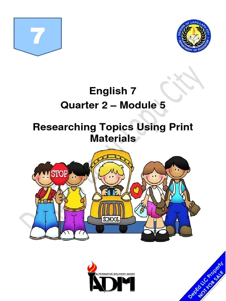 English7 Q2 M5 | PDF | Learning | Information