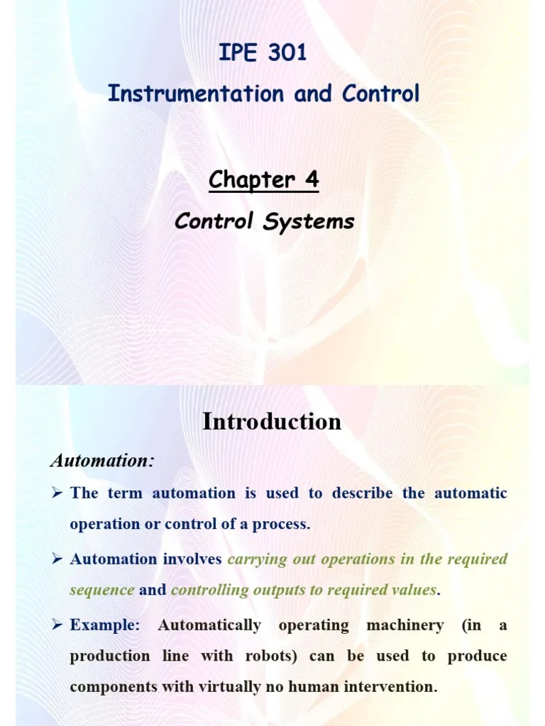 CH 04 (Control Systems) | PDF | Feedback | Discrete Time And Continuous ...