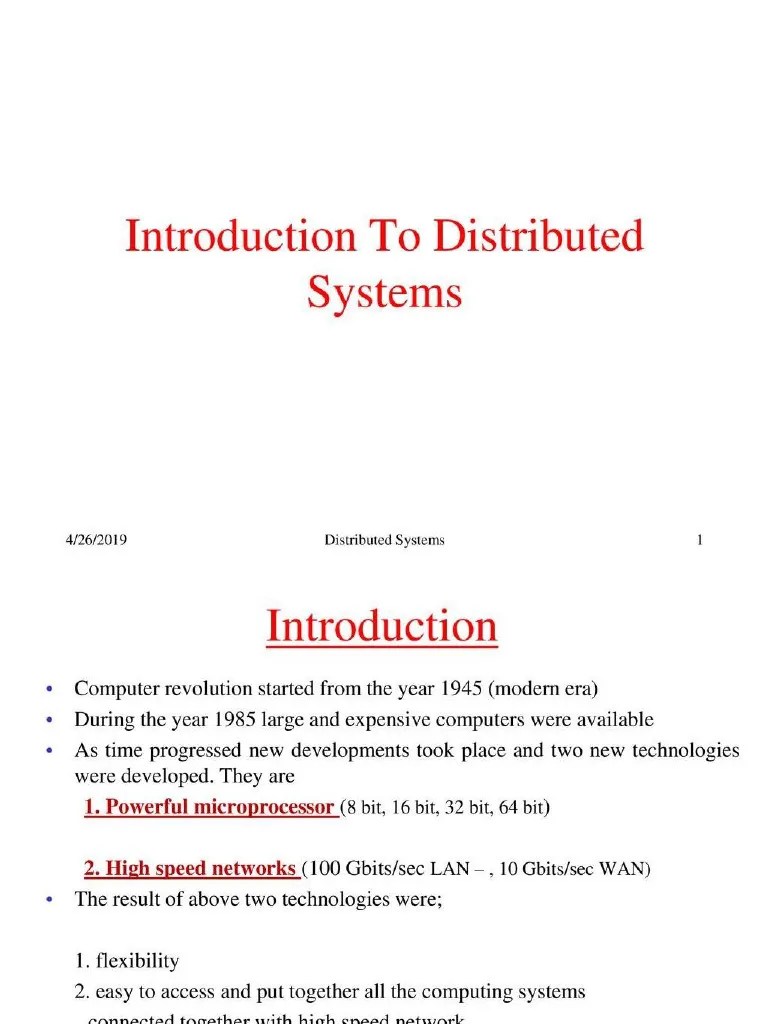Distributed System | PDF