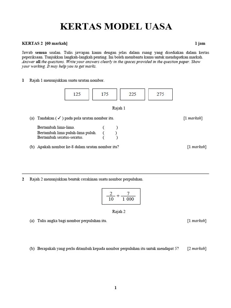 Soalan Tahun 6 | PDF