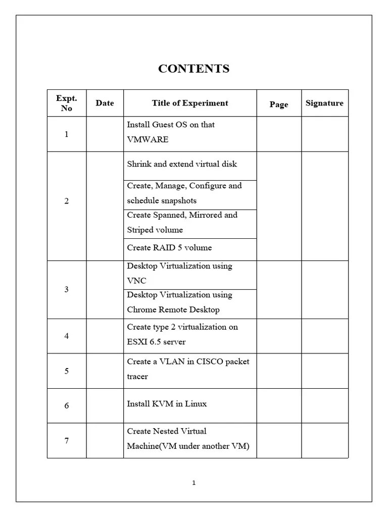 Virtualization Lab Manual | PDF | Remote Desktop Services | Operating ...