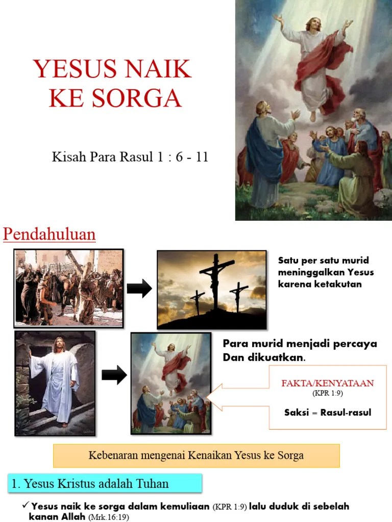YESUS NAIK Ke Sorga | PDF