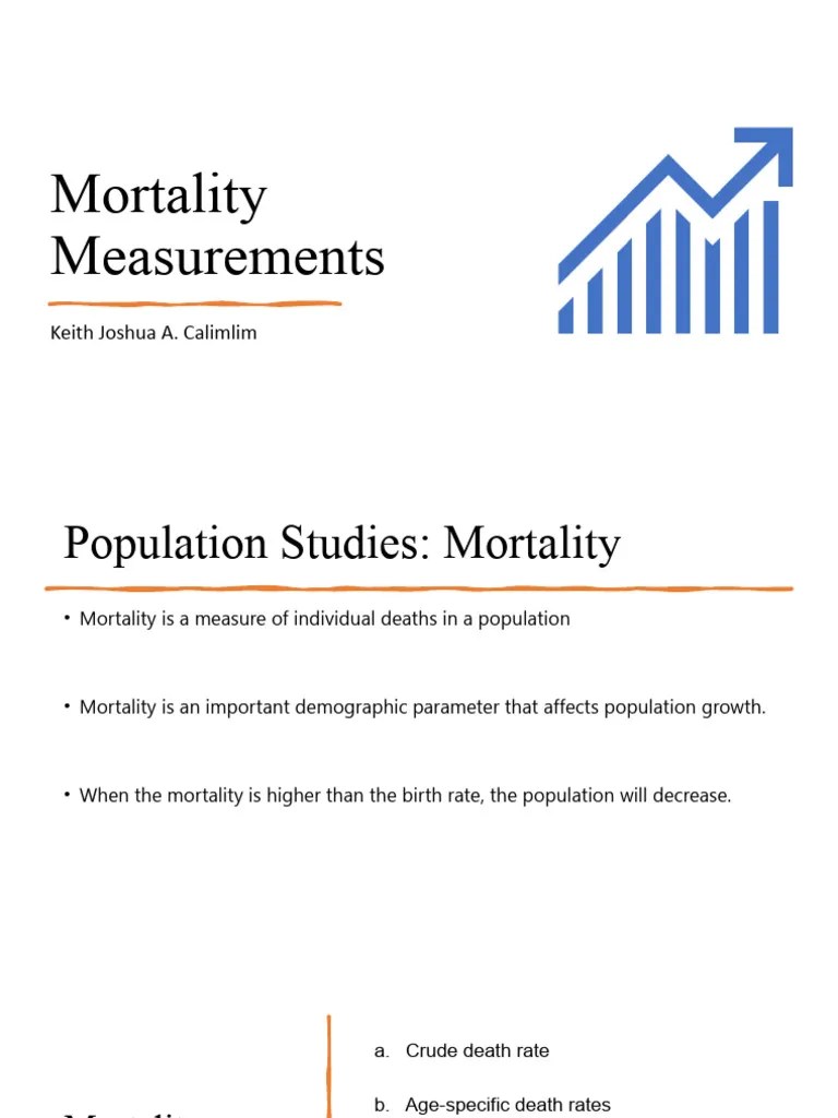 Mortality-Measurements CALIMLIM | PDF | Mortality Rate | Life Expectancy