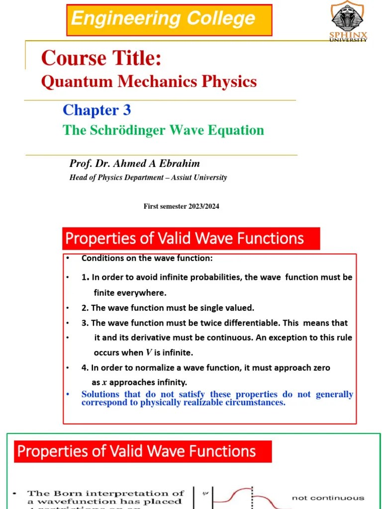 Quantum Mechanics 3 | PDF