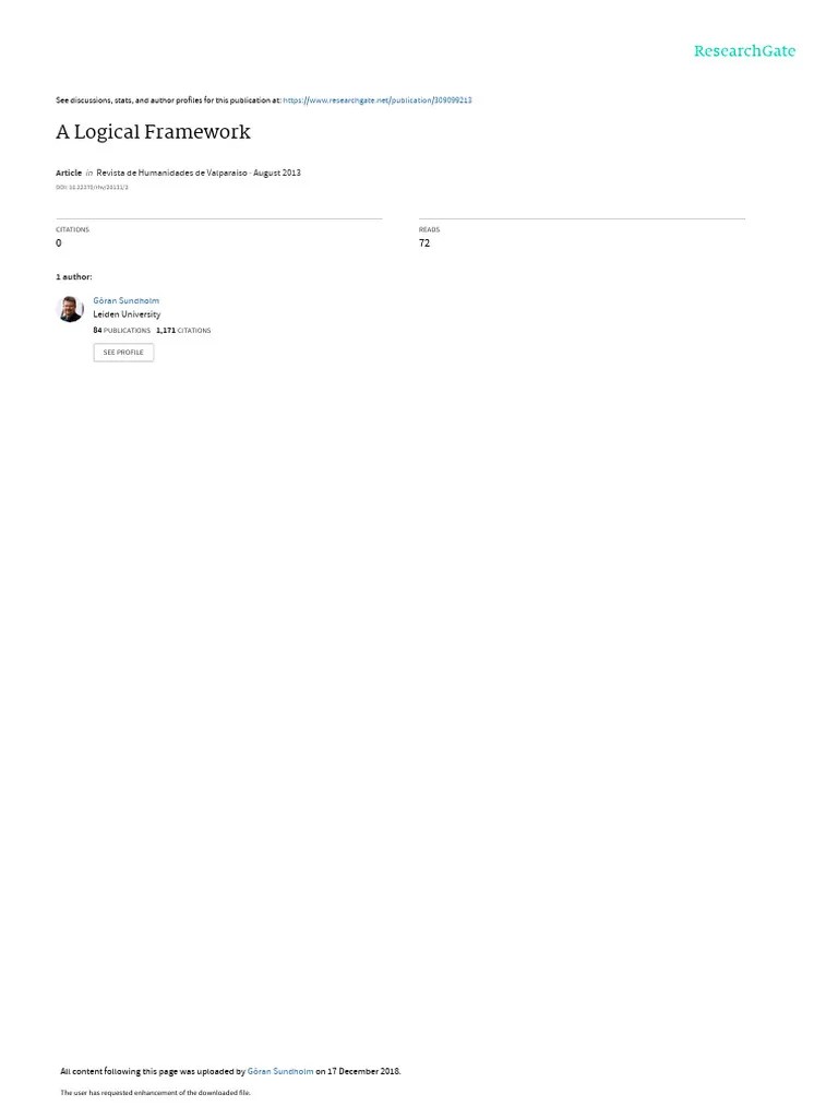 Logicalframework | PDF | Logic | Logical Consequence