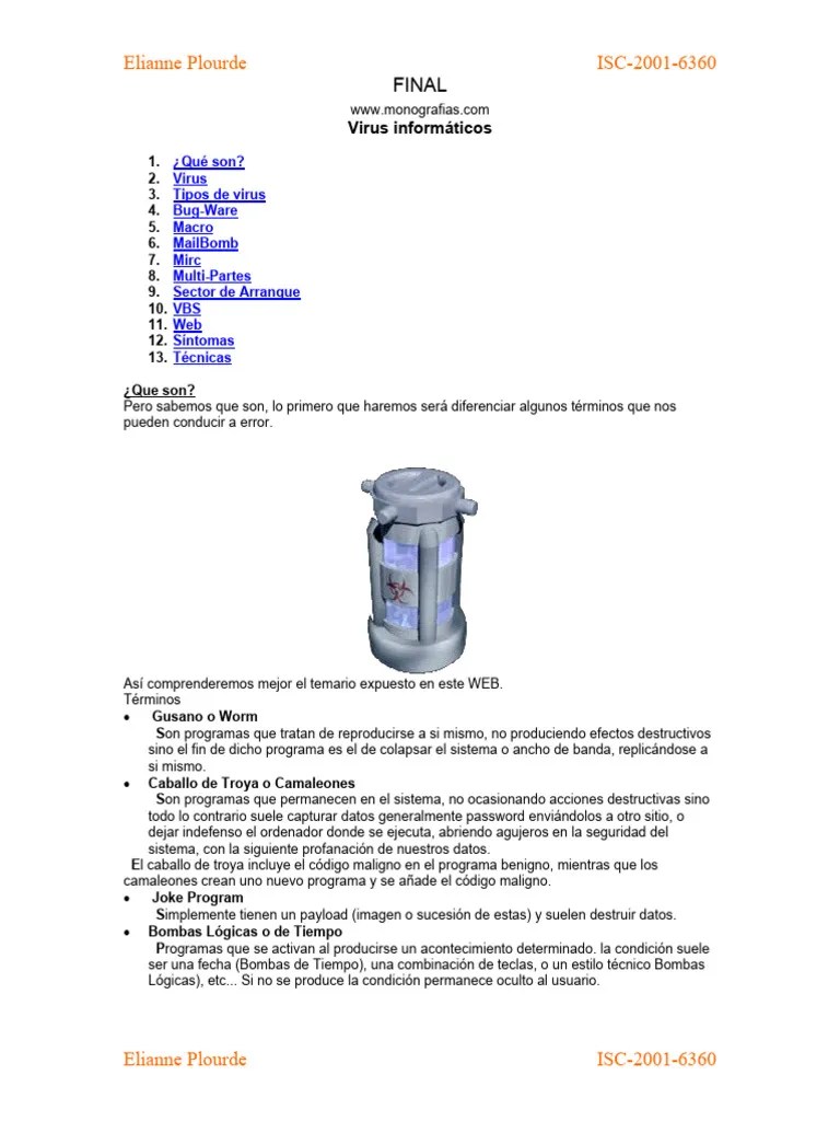 Virus-informatico | PDF | Virus De Computadora | Arranque