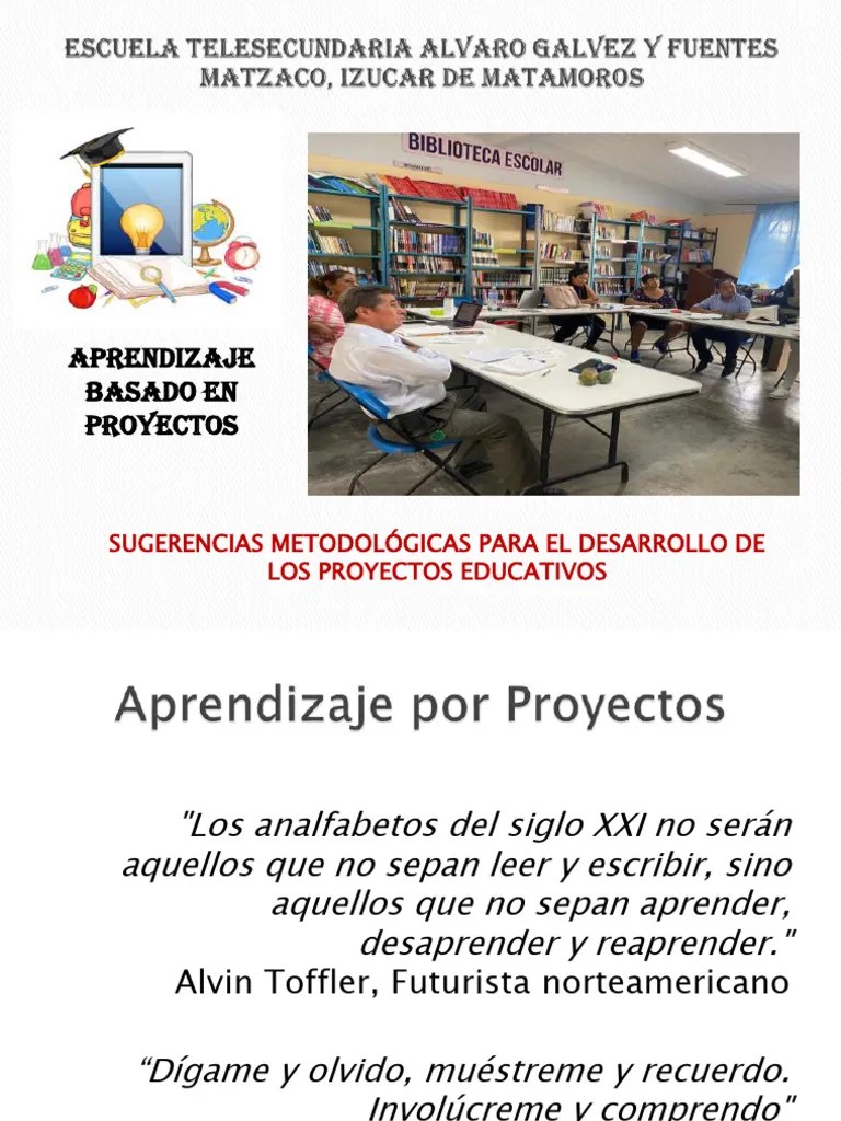 Aprendizaje Basado En Proyectos | PDF