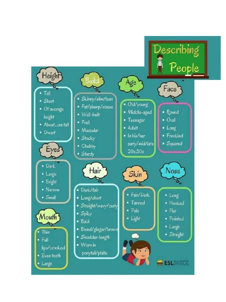Appearance Vocabulary | PDF