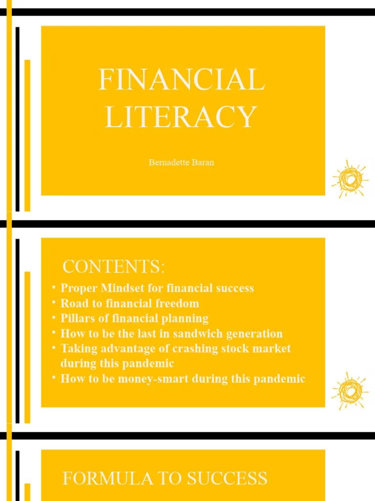Financial Literacy | PDF
