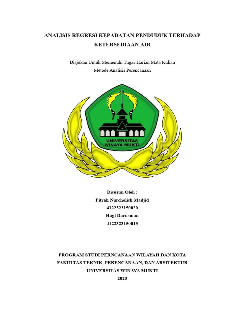 Analisis Kepadatan Penduduk | PDF