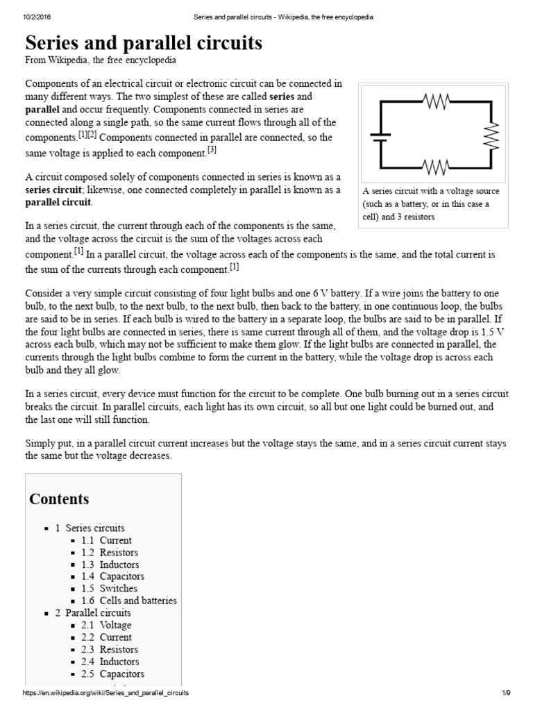 Series And Parallel Circuits | PDF