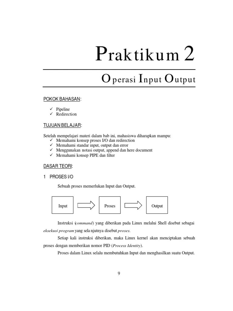 3.operasi Input Output | PDF
