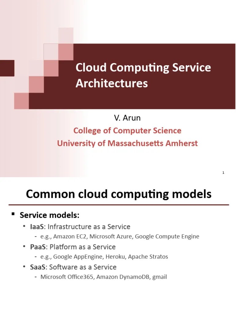 Cloud Service Models | PDF | Cloud Computing | Software As A Service
