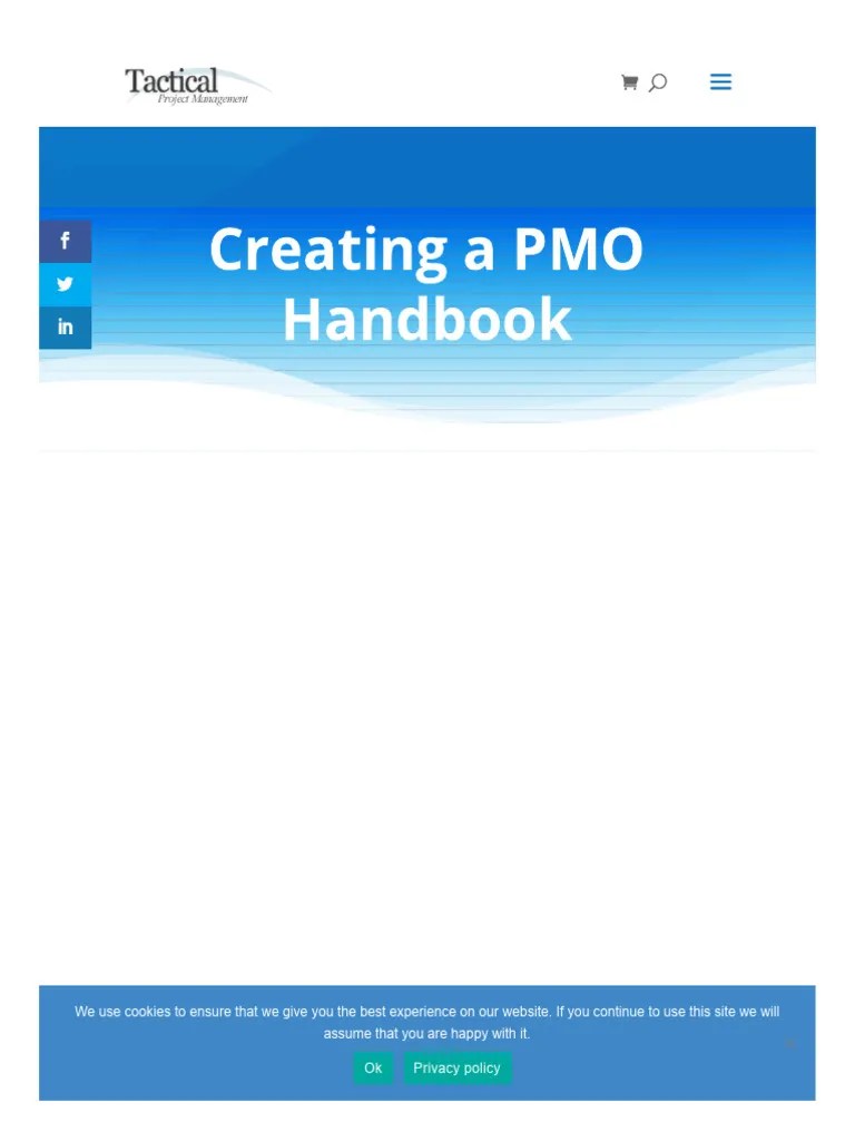 PMO - Create A PMO Handbook | PDF | Project Management | Software ...