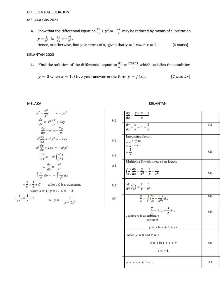 Differential Equation | PDF