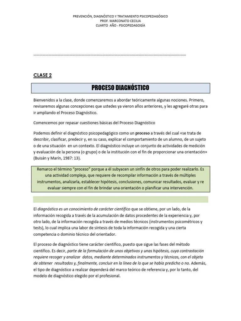 CLASE 2. Diagnostico Del Problema De Aprendizaje | PDF | Comportamiento ...