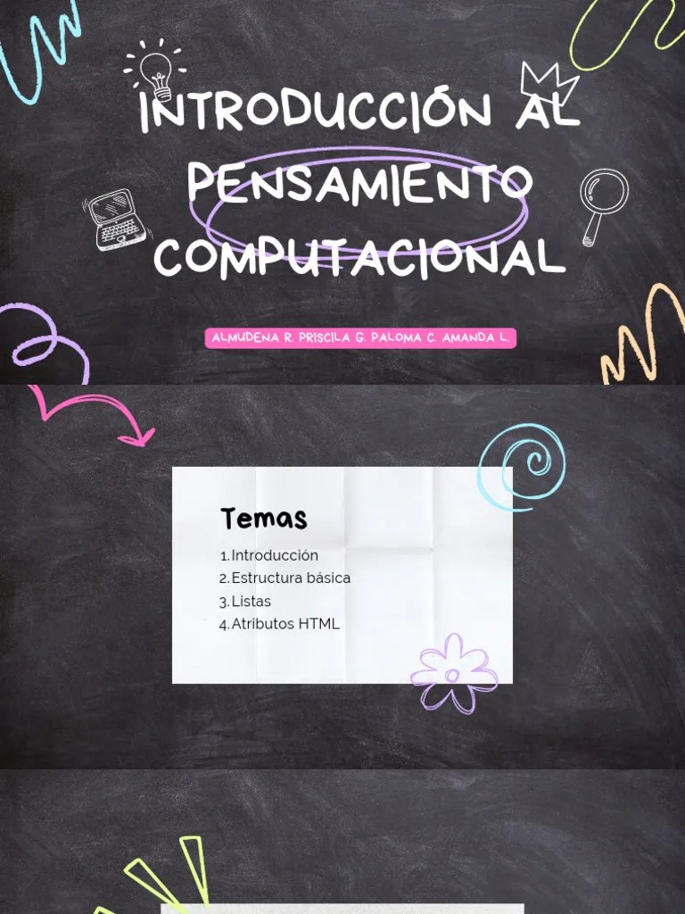 TEORÍA Del Pensamiento Computacional | PDF | HTML | Lenguaje De Programación