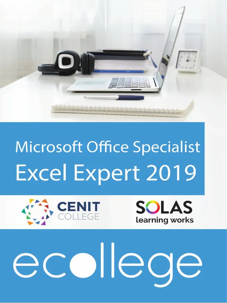 Microsoft Office Specialist Excel Expert 2019 | PDF | Microsoft Excel ...