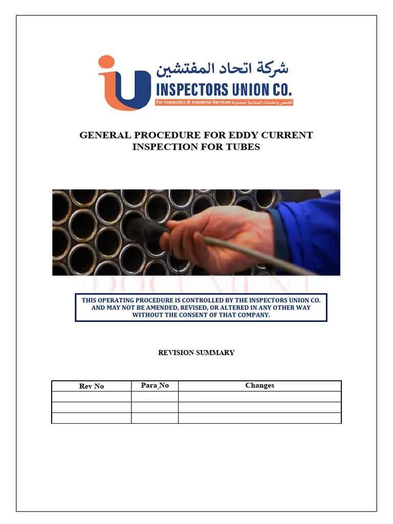 Eddy Current Testing Procedure IU | Download Free PDF | Calibration ...