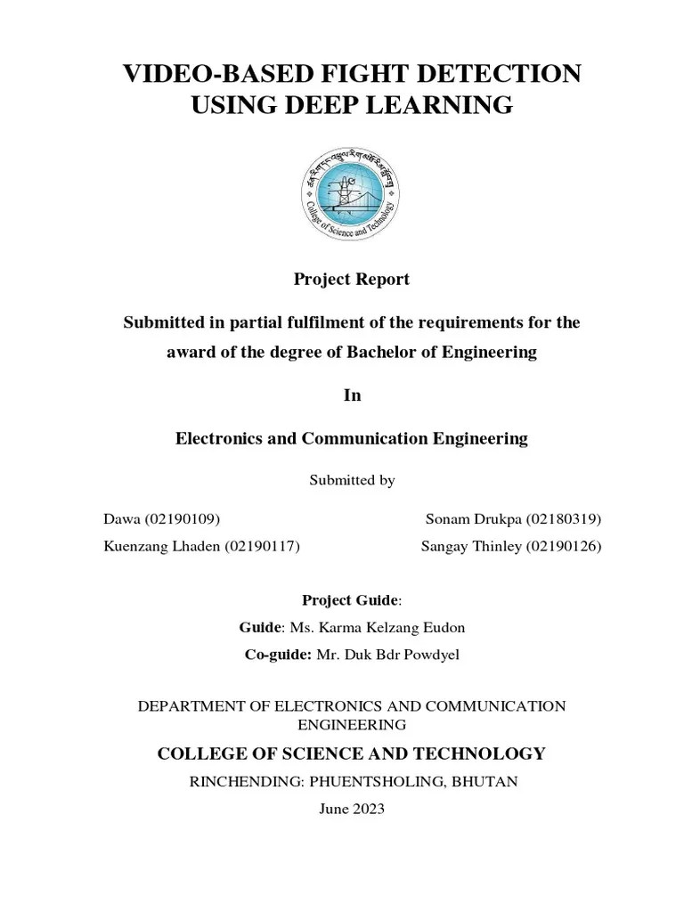 Video Based Fight Detection Using Deep Learning | PDF | Artificial Neural Network | Deep Learning