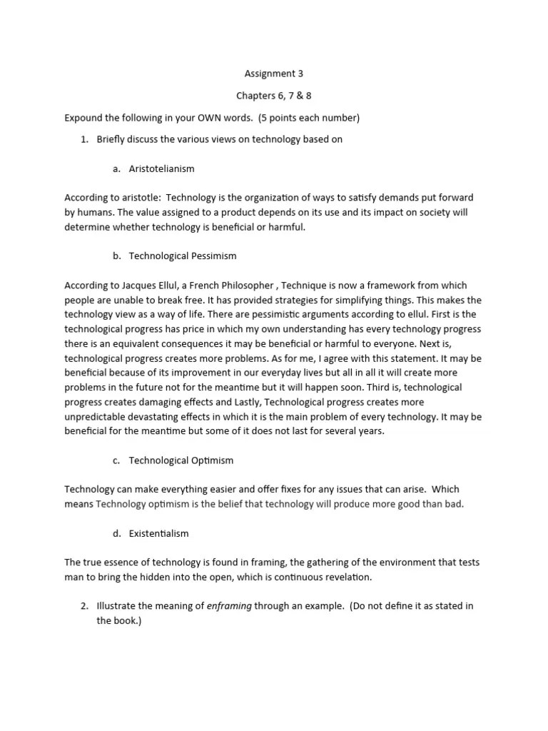 Assignment 3 | PDF | Human | Cognition