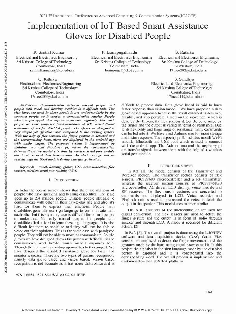 Implementation Of IoT Based Smart Assistance | PDF | Arduino | Wi Fi