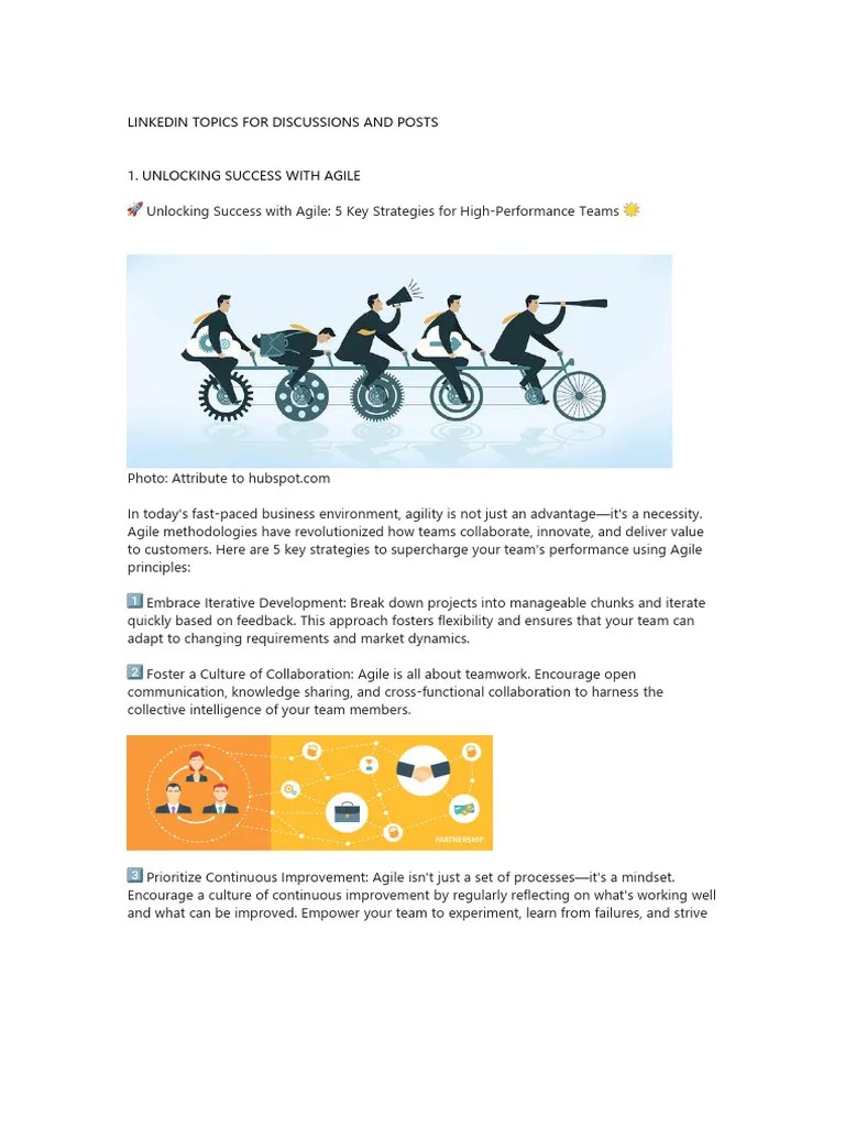 Unlocking Success With Agile | PDF