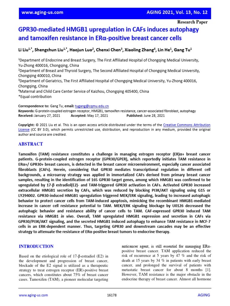 Liu Et Al., 2021 | PDF | Cell Signaling | Protein Kinase B