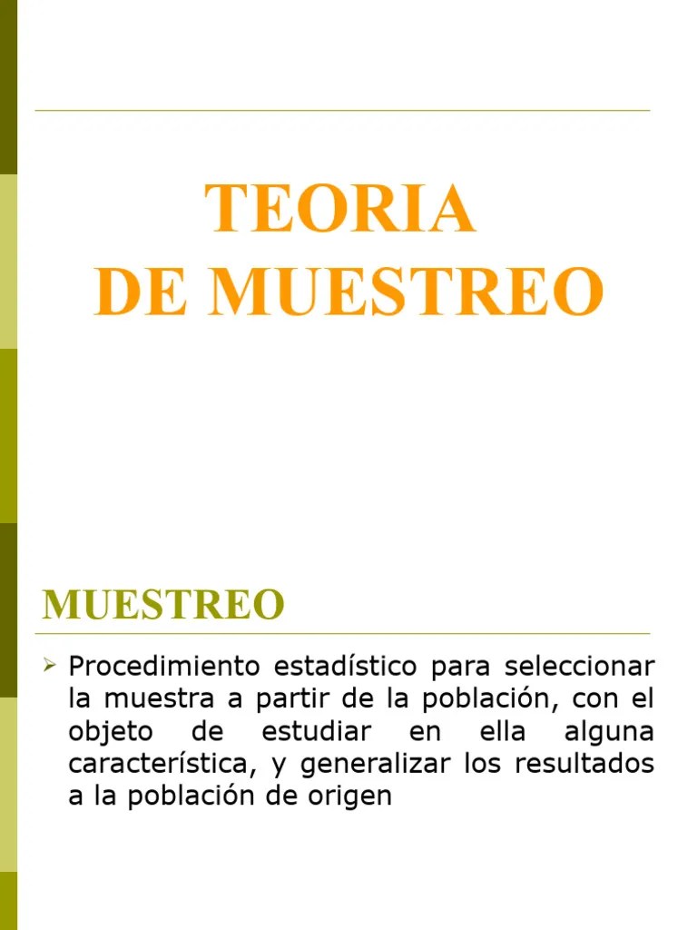 MUESTREO | PDF | Muestreo (Estadísticas) | Probabilidad