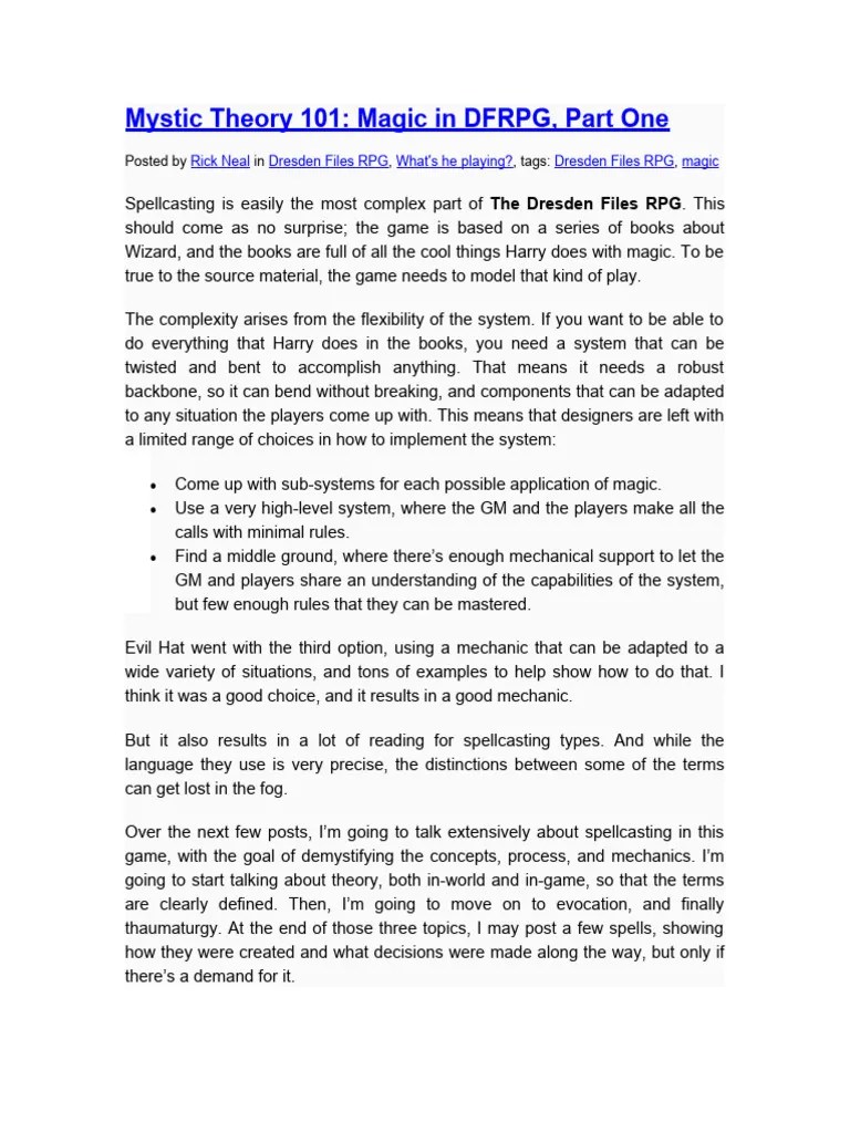 Magic Part 1 | Download Free PDF | Mythological Powers | Fictional Superhuman Features Or Abilities