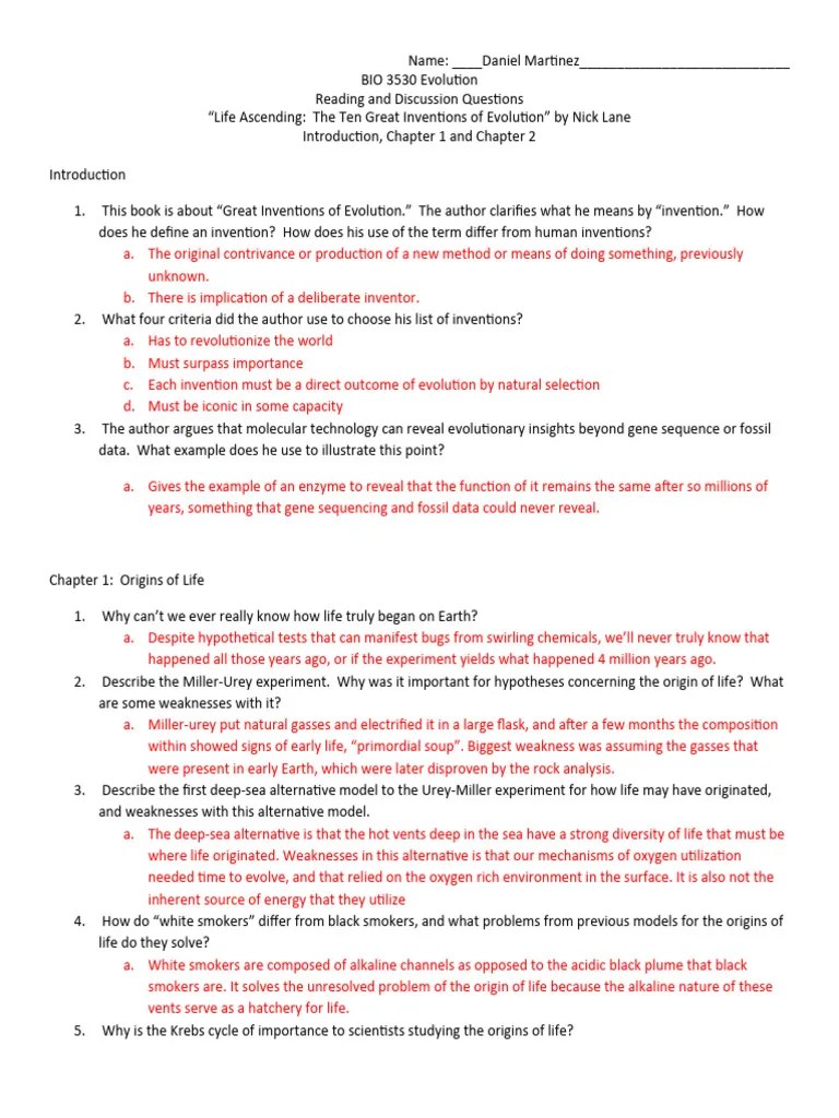 Intro Ch1 Ch2 Pdf Genetic Code Biology