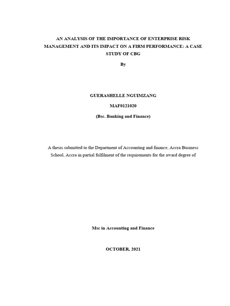 Complete Thesis Original Table Modified | PDF