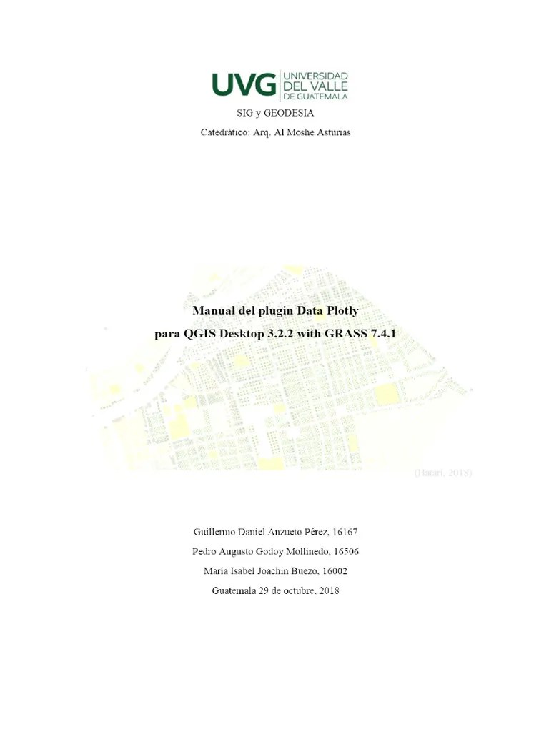 Manual Del Plugin Data Plotly Para QGIS Desktop With GRASS PDF | PDF