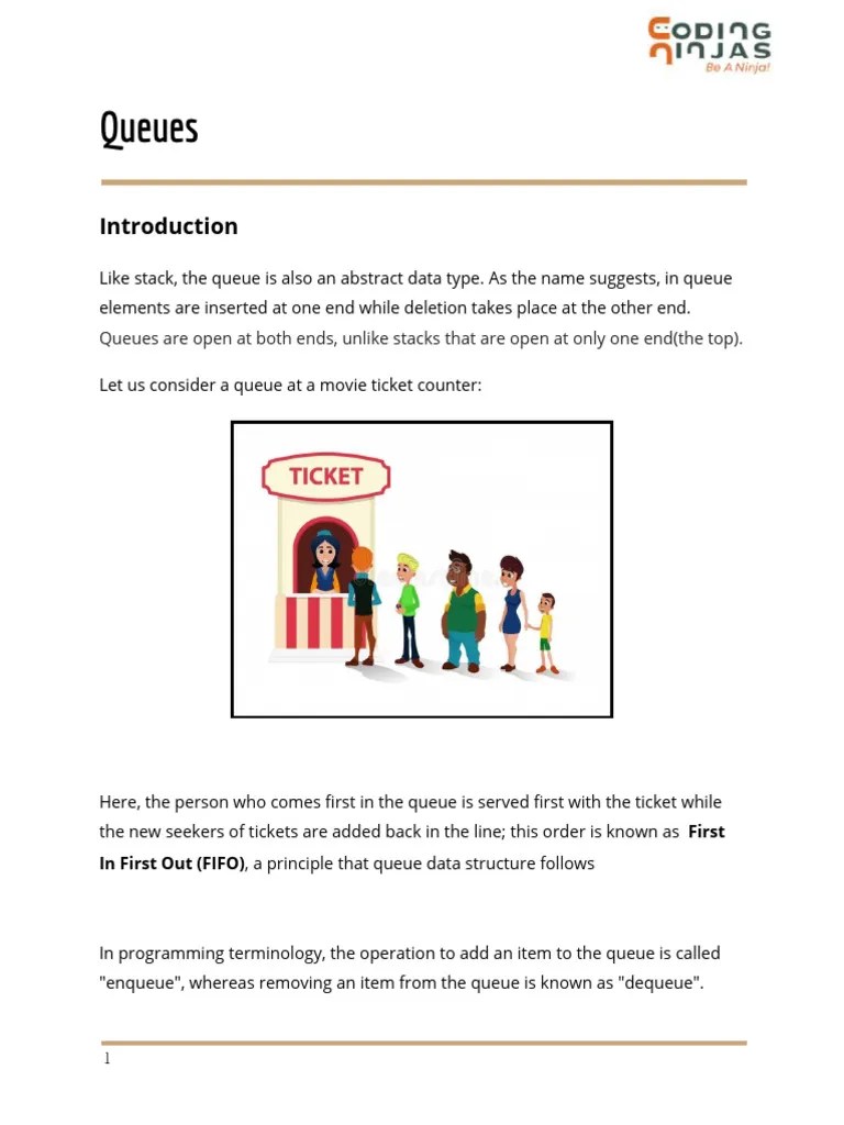 Queue Notes | PDF | Queue (Abstract Data Type) | Software Engineering