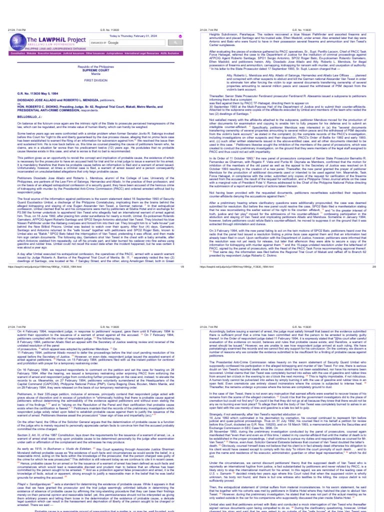 Due Process All Cases | PDF | Probable Cause | Prosecutor