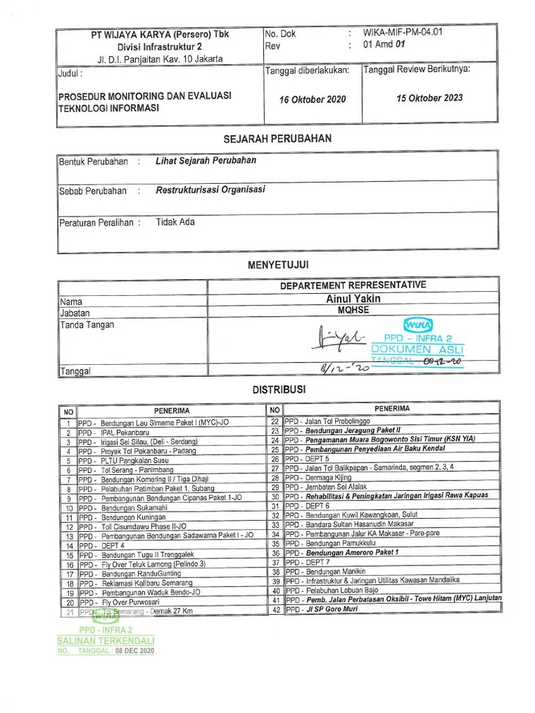 10 WIKA-MIF-PM-04.01 - PROSEDUR MONITORING DAN EVALUASI TEKNOLOGI ...