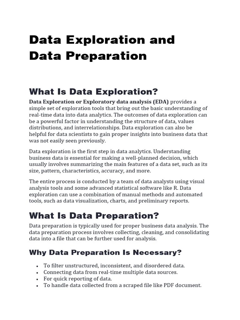 Practical - 1 - Data Exploration And Data Preparation - DAL - Lab ...
