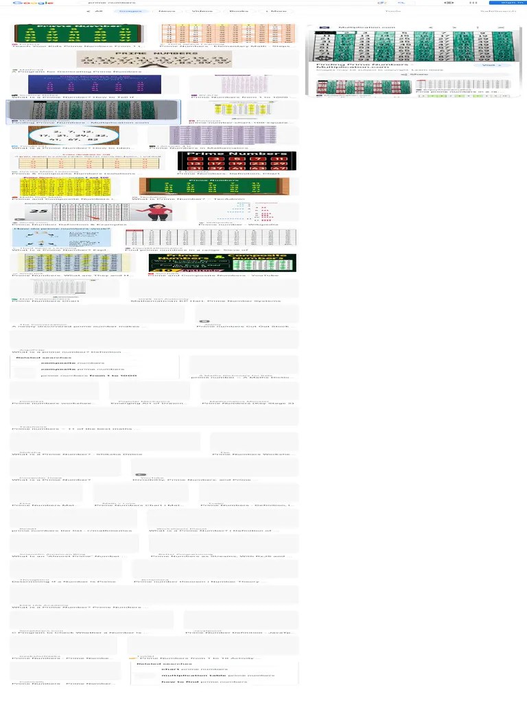 Prime Numbers - Google Search | PDF | Prime Number | Mathematics