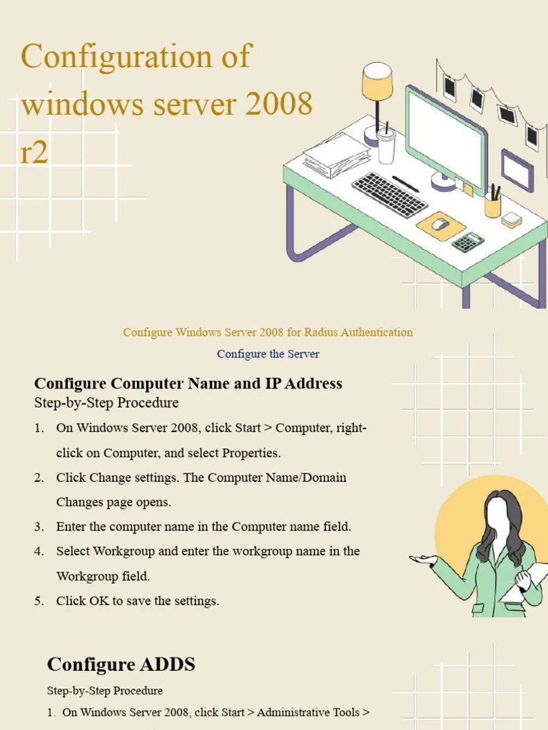 Configuration Of Windows Server 2008 R2 | PDF | Radius | Active Directory