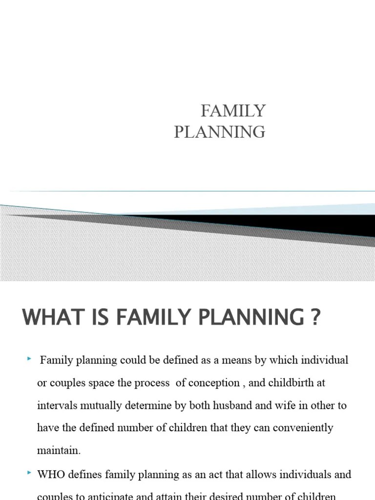 Family Planning | PDF | Birth Control | Family Planning