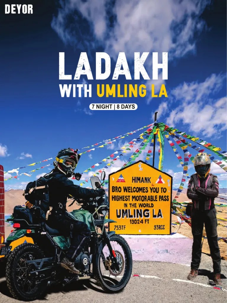 Leh Ladakh Bike Trip 7N 8D With Umling La 2024 | PDF
